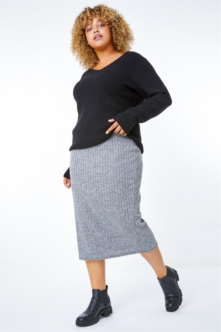 Grey skirt outlet size 20