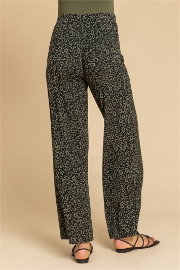 Animal Stretch Wide Leg Jersey Trousers 18033840