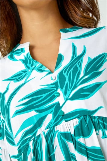 Palm Print Tunic Overshirt 20133034