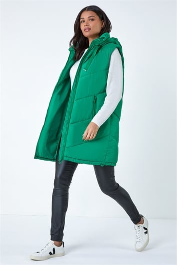 Quilted Hooded Gilet 12024034