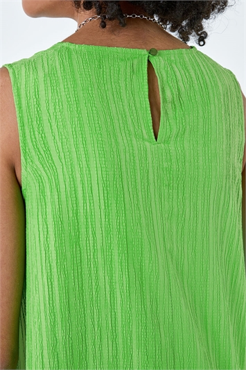 Textured Sleeveless Midi Dress 14488734