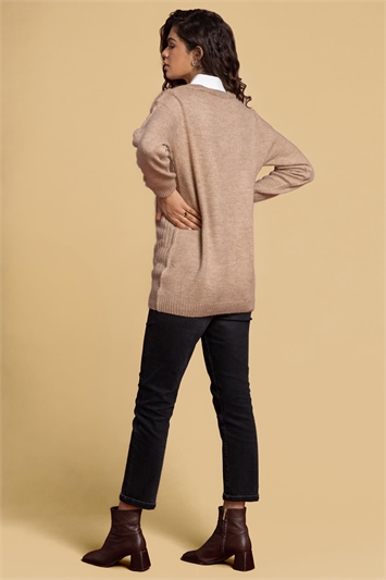 Shirt Collared Cable Knit Jumper 16047916