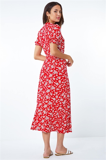 Ditsy Floral Print Fit & Flare Dress 14325178