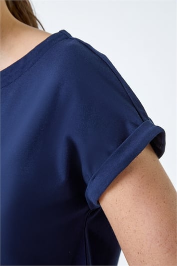 Plain Stretch Cotton Jersey T-Shirt 19301860