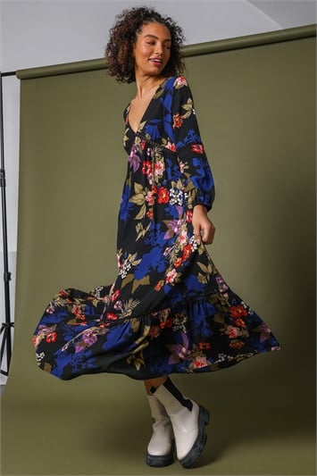 Floral Empire Line Maxi Dress 14193458