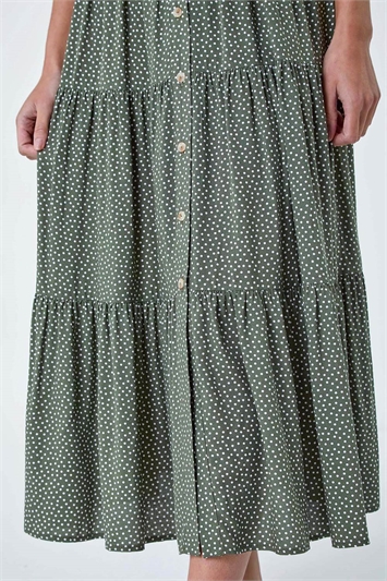 Petite Polka Dot Midi Shirt Dress 14548040