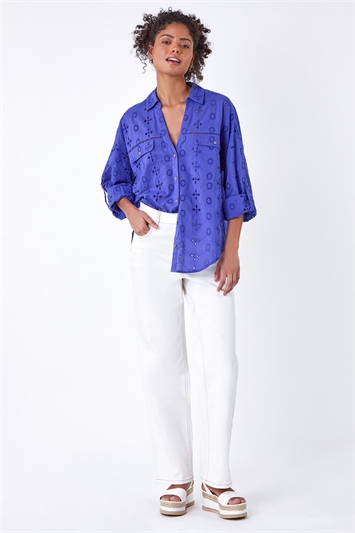 Cotton Broderie Anglaise Shirt 10125837
