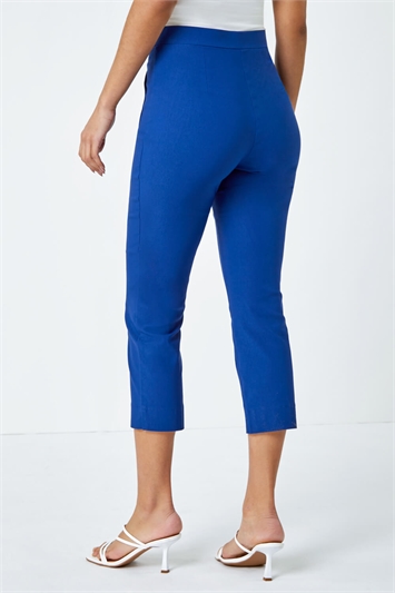 Seam Detail Stretch Cropped Trousers 18057354