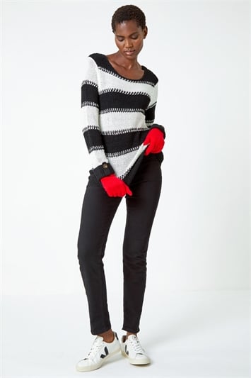 One Size Stretch Knit Gloves 22001778