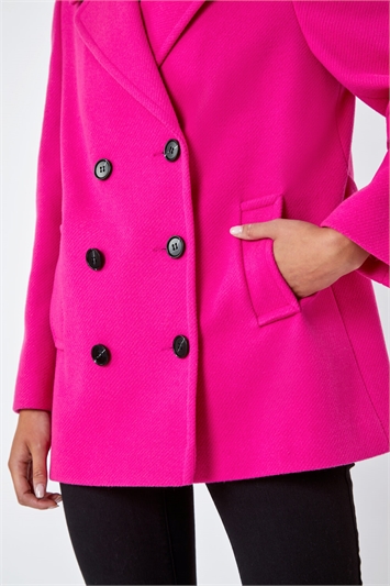 Petite Double Breasted Smart Coat 12026472