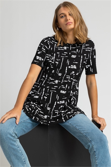 Abstract Pocket Stretch Swing Top 19168108