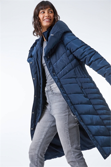 Hooded Quilted Coat 12018654
