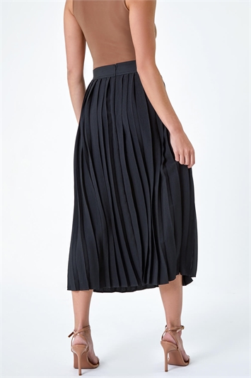 Petite Plain Pleated Maxi Skirt 17046808