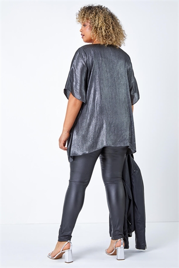 Curve Shimmer Overlay Top 20140785