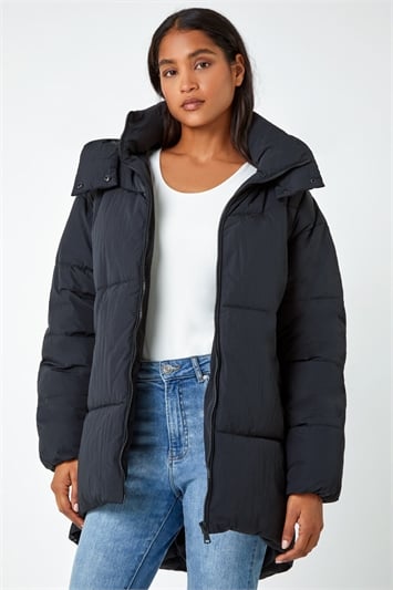 Oversized Padded Hooded Coat 12024608