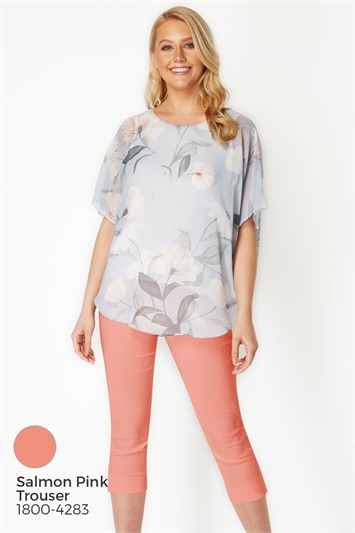 Batwing Floral Top 20014644
