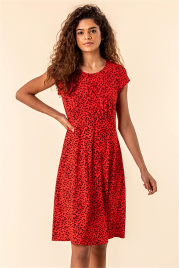 Printed Jersey Tea Dress 14141378