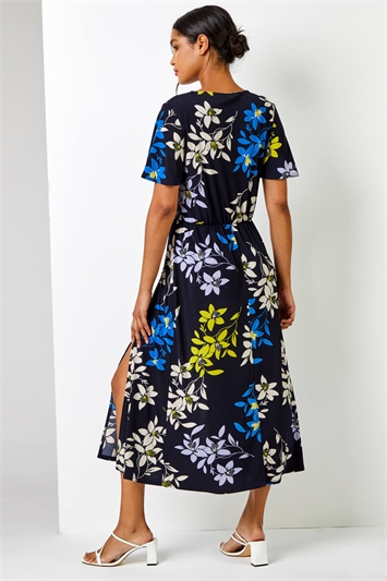Tie Detail Floral Print Maxi Dress 14247960