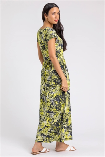 Tropical Print Jersey Maxi Dress 14266296