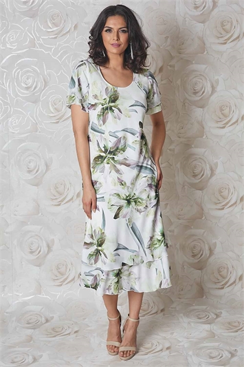 Julianna Tropical Print Dress g9215lim