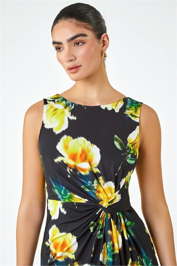 LIMITED Floral Twist Detail Ruched Dress 14333008