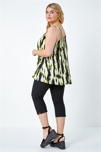 Curve Animal Print Ruched Stretch Top 19294349
