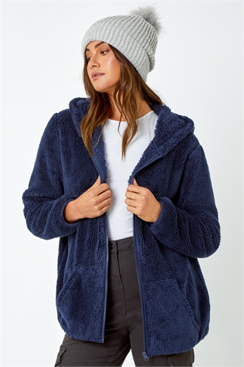 Hooded Sherpa Fleece Jacket 15017754