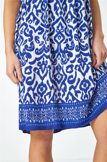 Petite Sleeveless Aztec Print Tunic Dress 14494160