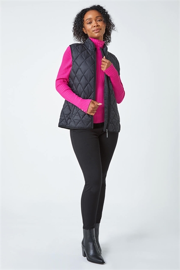 Petite Hooded Quilted Gilet 12026208