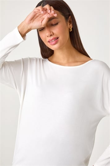 Batwing Long Sleeve Stretch Top 19321138