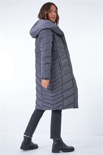 Hooded Quilted Coat 12018618