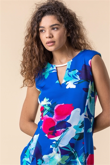 Floral Print Premium Stretch Dress 14095909