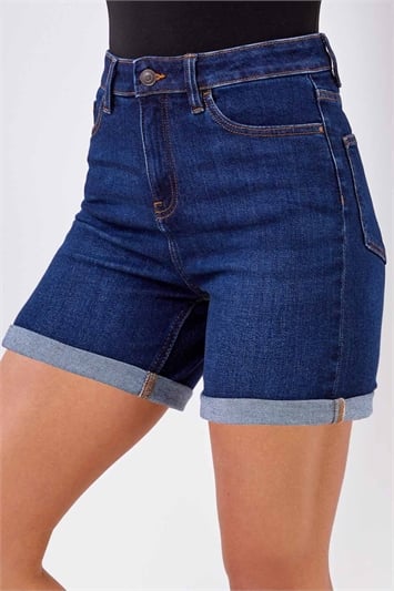 Unravel BEN TAVERNITI Frayed Hem Stretch Denim Shorts with Lace-Up Detail  women - Glamood Outlet