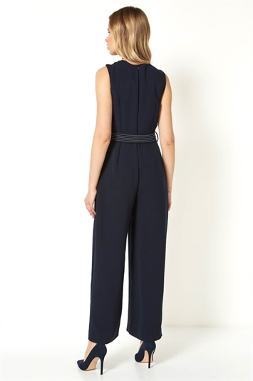 Top Stitch Belted Jumpsuit 14034060