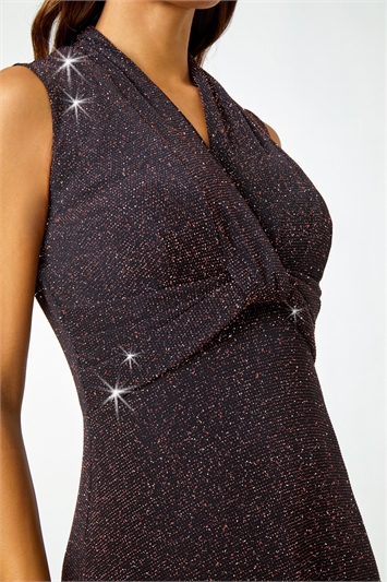 Shimmer Twist Detail Stretch Dress 14477972