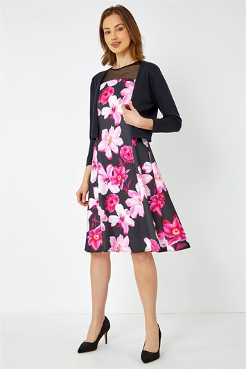 Premium Stretch Floral Mesh Dress 14358217