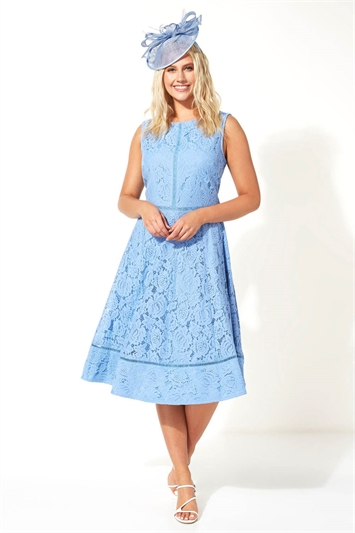 Fit And Flare Lace Midi Dress 14026409