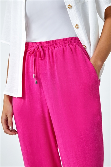 Petite Linen Mix Trousers 18054217