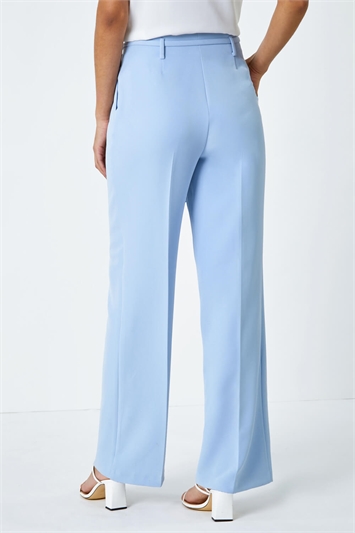 Crepe Stretch Straight Leg Trousers 18055345