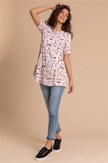 Abstract Pocket Stretch Swing Top 19168146