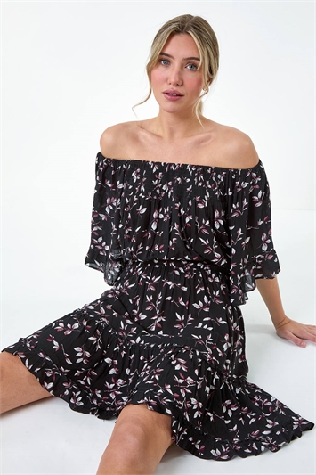Ditsy Floral Bardot Pocket Dress 14559708