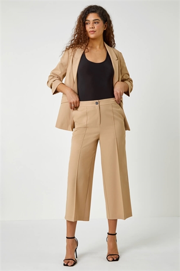 Tailored Stretch Cropped Culottes 18055559