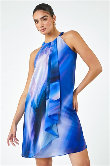 LIMITED Abstract Halter Neck Shift Dress 14329760
