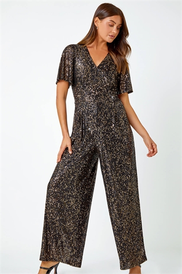 Embellished Sequin Stretch Jumpsuit 14330308