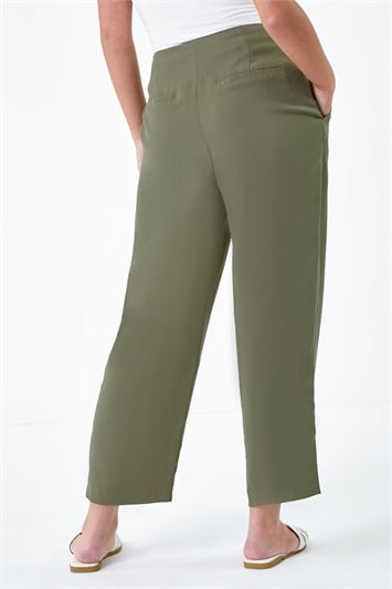 Petite Cropped Tapered Trousers 18061140