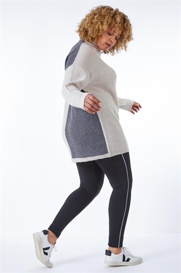 Curve Colourblock Knitted Jumper 16080636