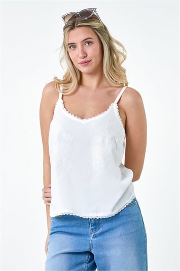 Floral Embroidered Cami Top 20156038