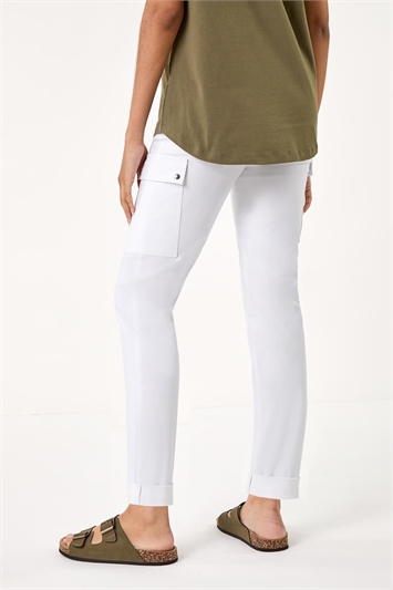 Turn Up Stretch Cargo Trousers 18050994