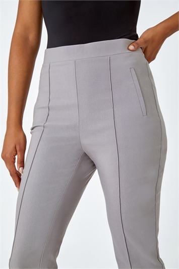 Seam Detail Stretch Cropped Trousers 18057390