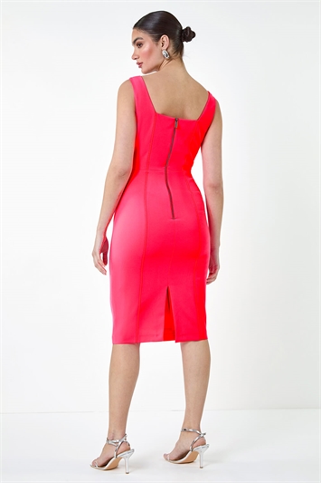 Plain Corset Detail Stretch Dress 14330273